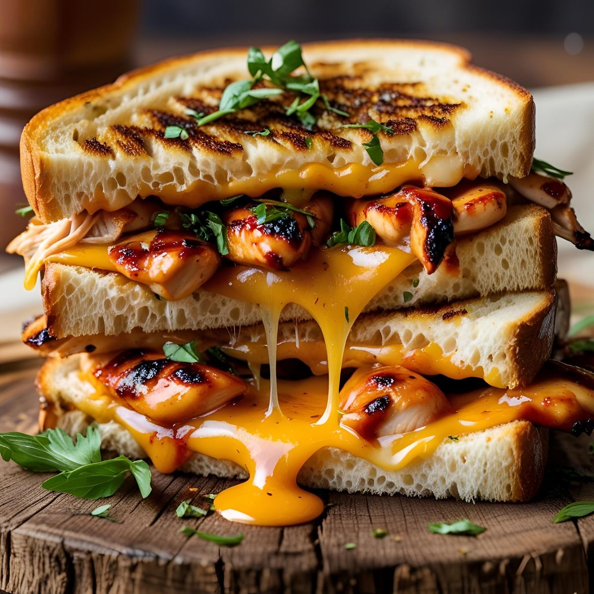 Smokey BBQ Chicken Melt Wrap