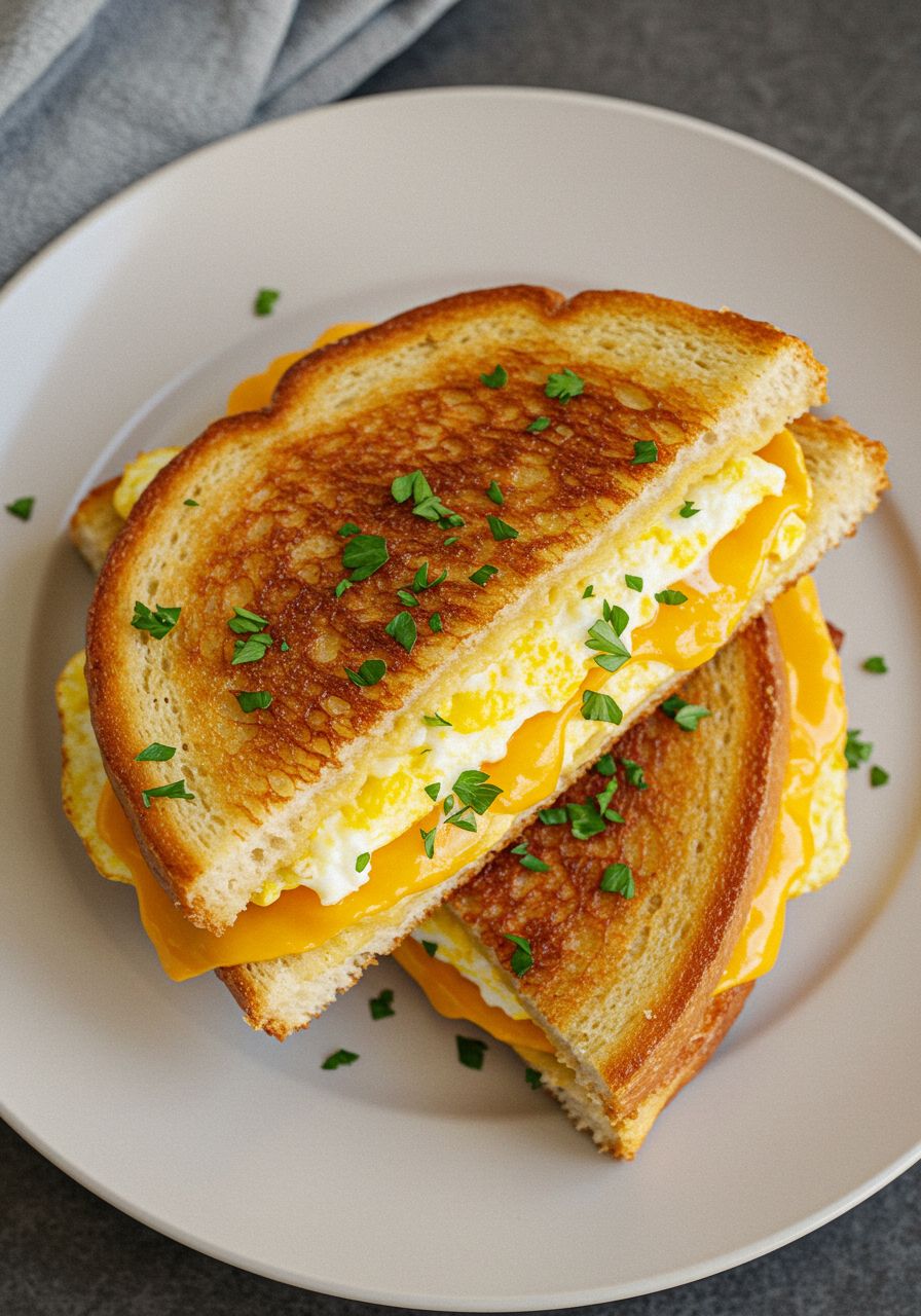 Cheese Omelette Sandwich