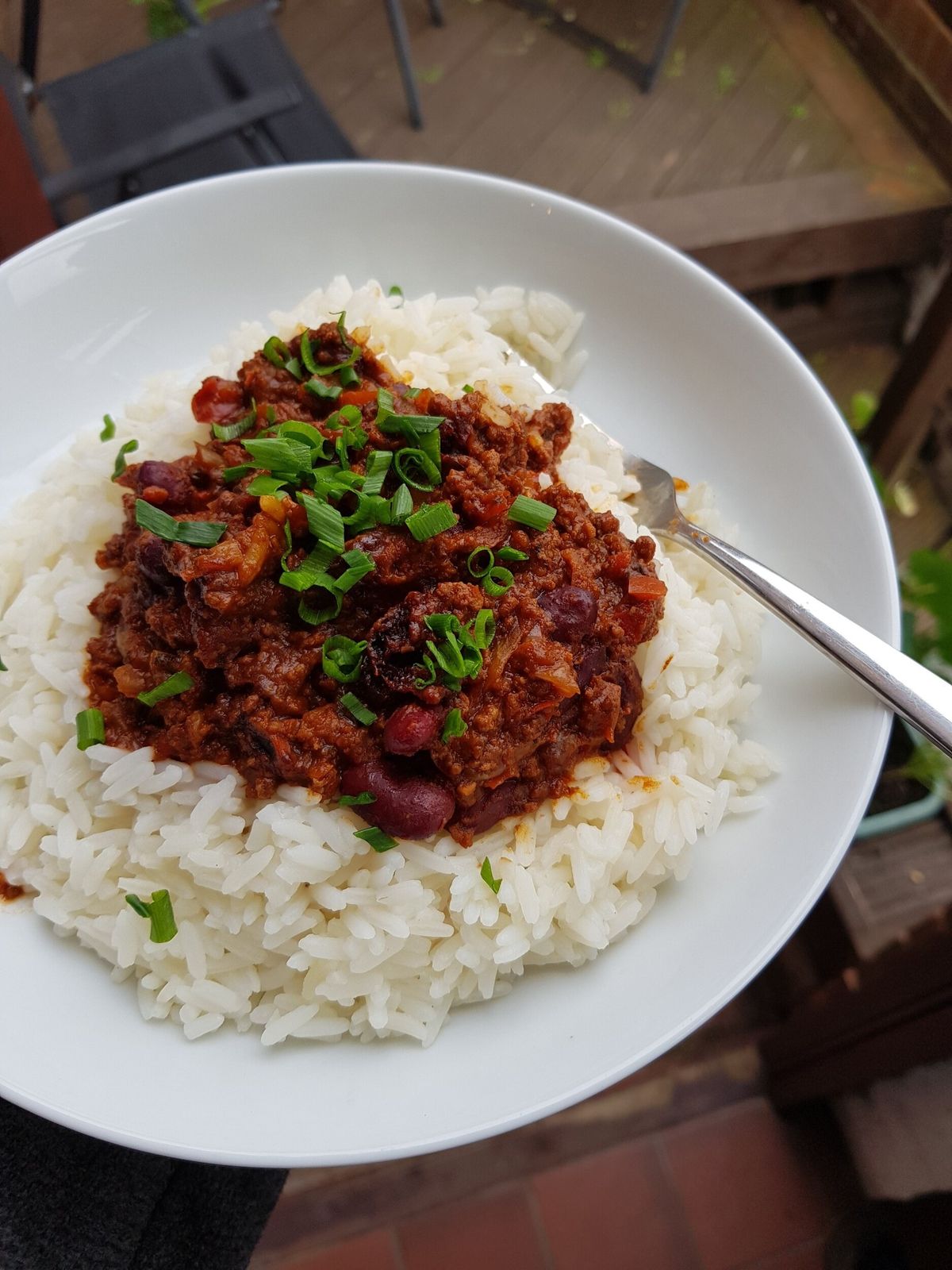 Chilli Corn Carne & Rice