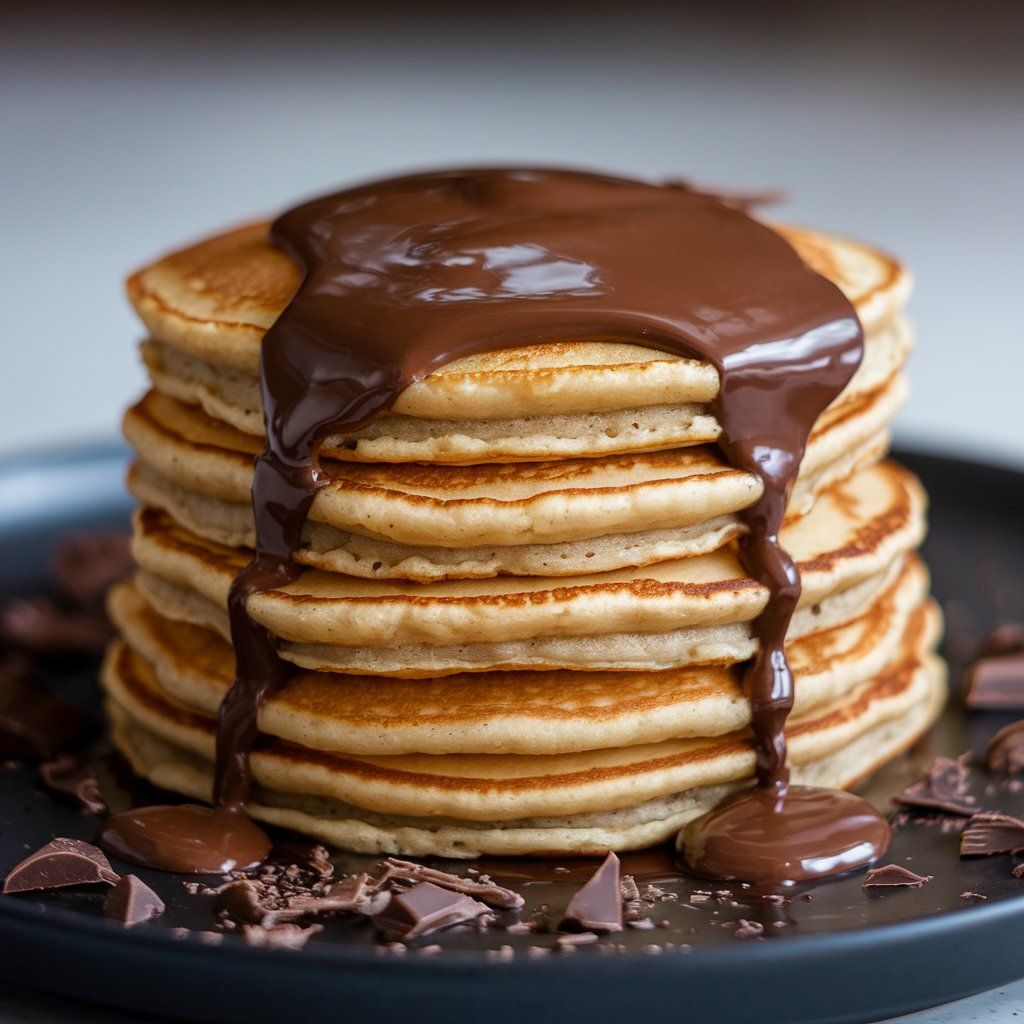 Chocolate American pancakes