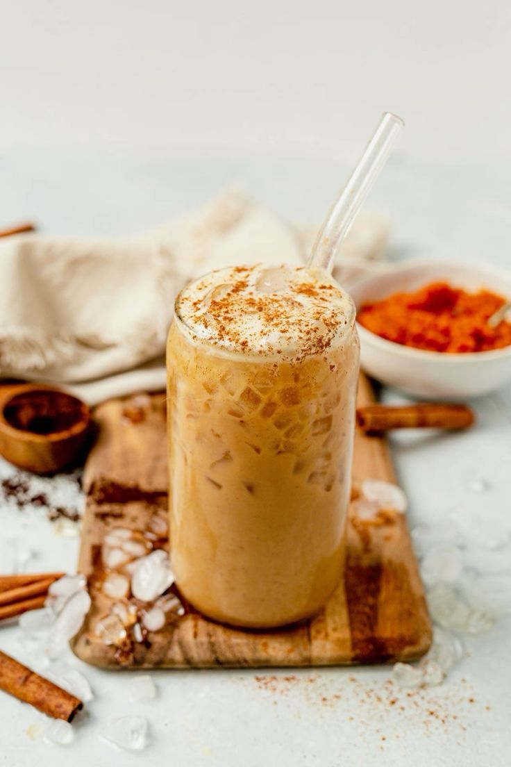 Pumpkin Iced latte