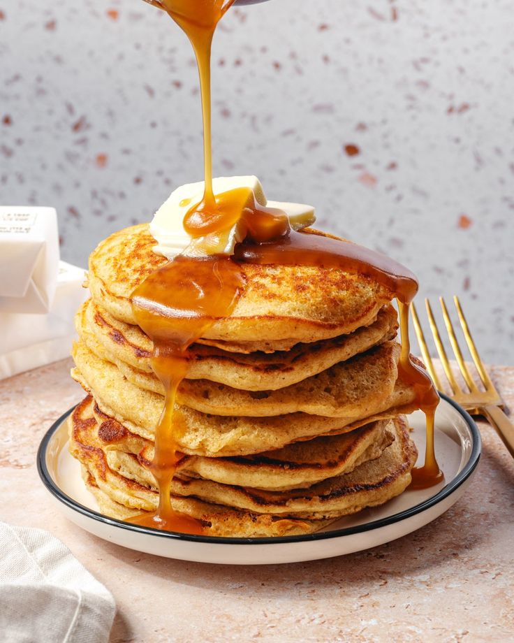 Maple Syrup American pancakes
