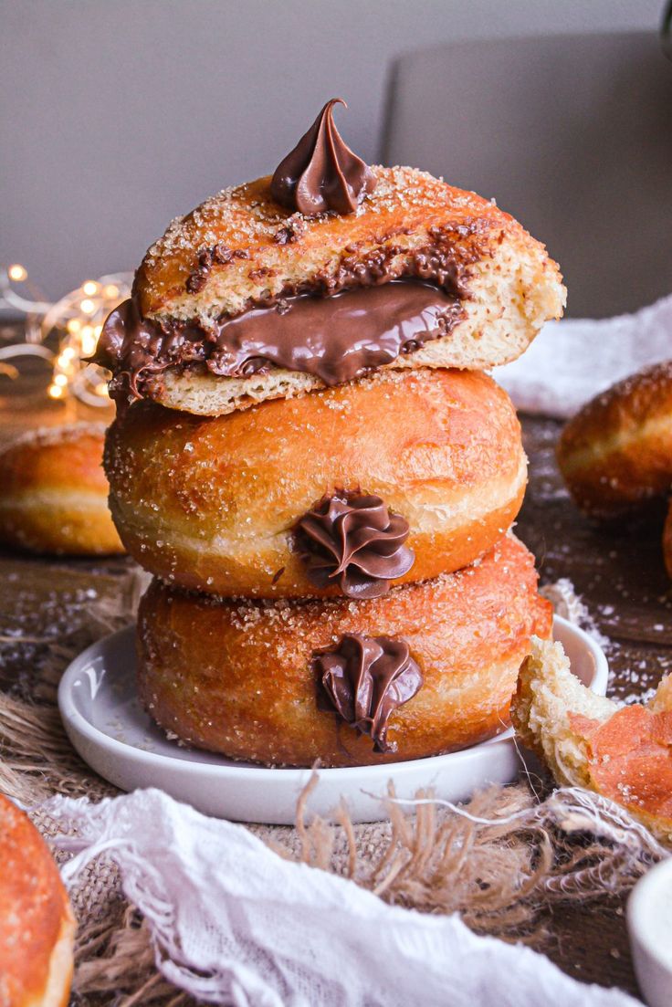Nutella Custard Doughnut