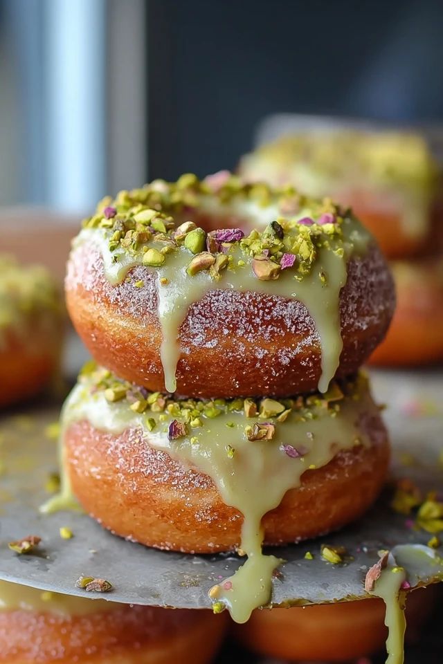 Pistachio Custard Doughnut