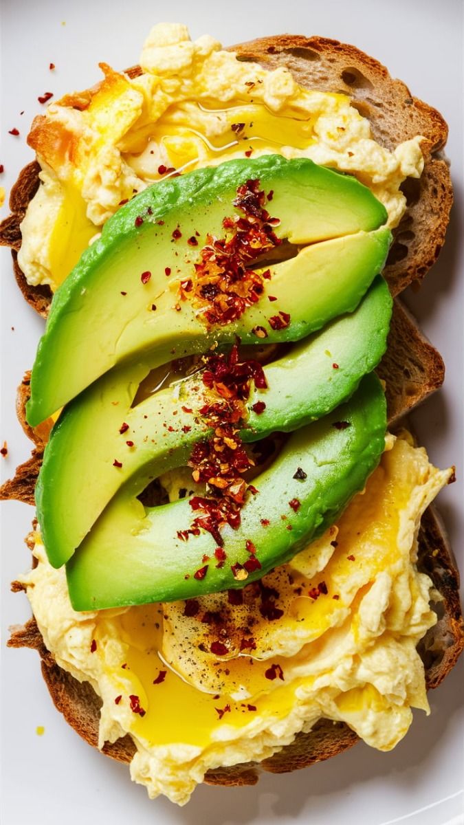 Scrambled Egg and Avocado Sourdough