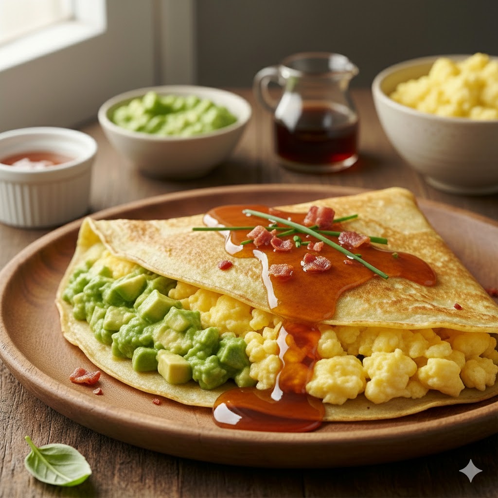 Smashed Avocado, Scrambled Egg & Maple