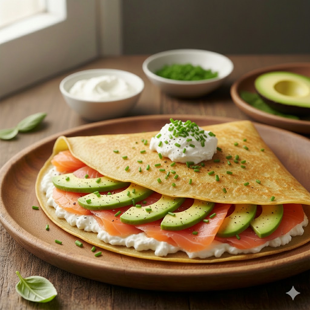 Smoked Salmon, Avocado, Creme Cheese, Chives