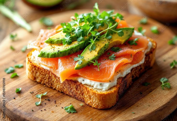 Smoked Salmon Cream Cheese & Avocado