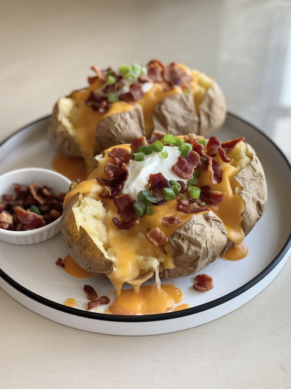 Turkey Backon & Cheese Jacket Potato