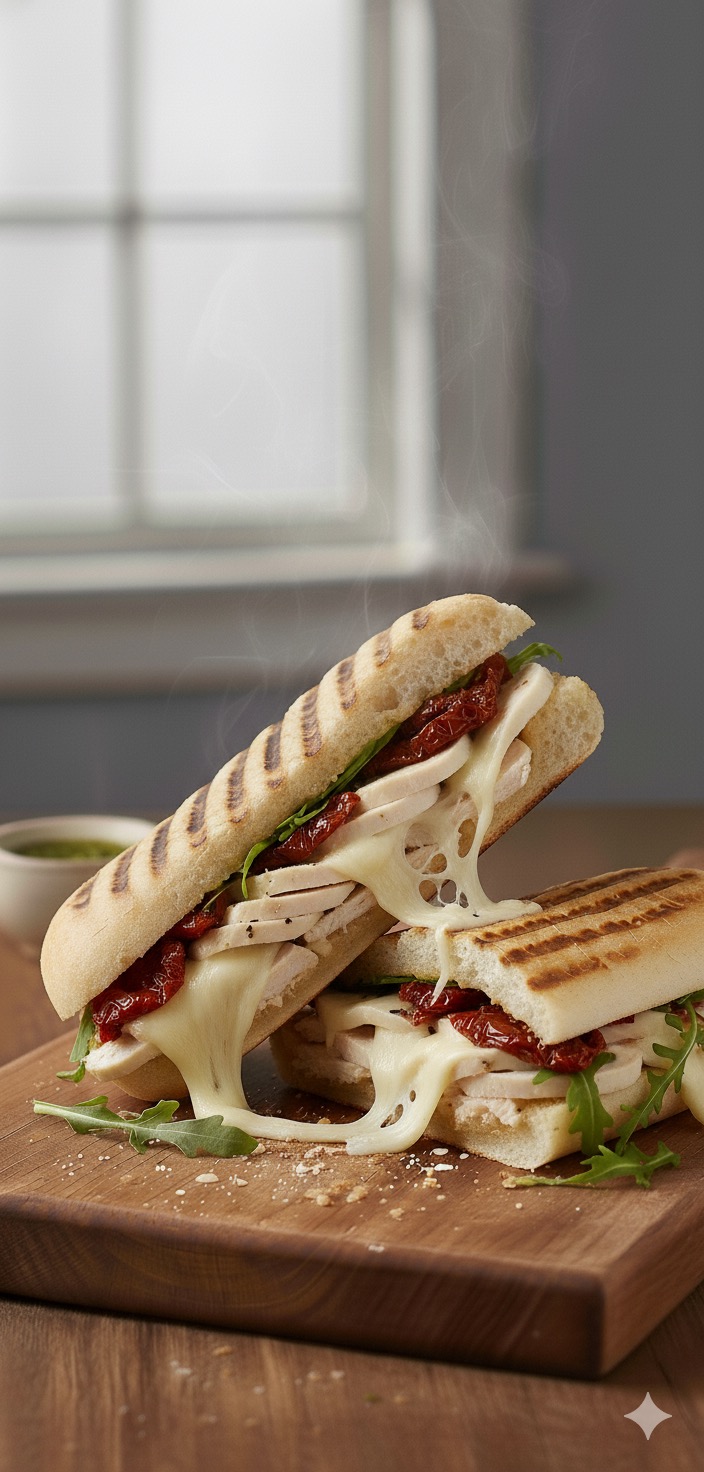 Roasted chicken melt & Sundried tomato melt