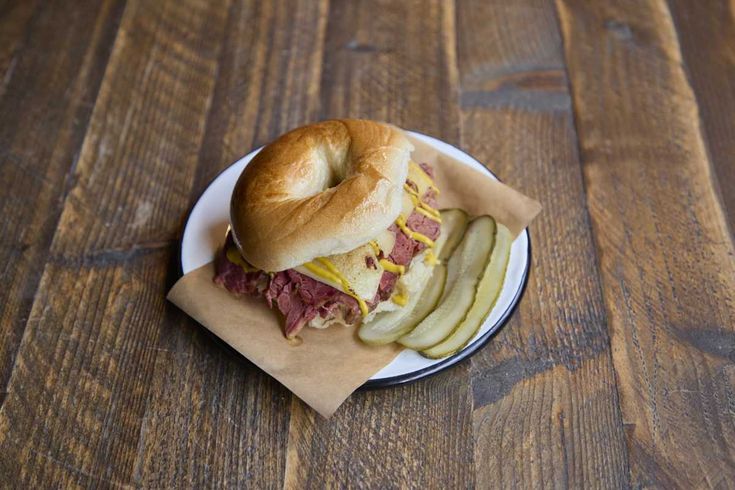 Salt beef bagel